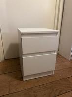 Nachtkastje ikea (twee lades), Huis en Inrichting, Slaapkamer | Nachtkastjes, Ophalen, Zo goed als nieuw, Minder dan 45 cm