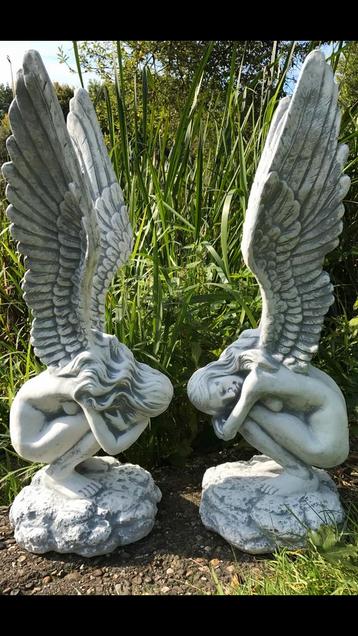 ‼️Engel 73cm Engelen Rachel Grafsteen Fee Engel Steinfigur‼️ beschikbaar voor biedingen