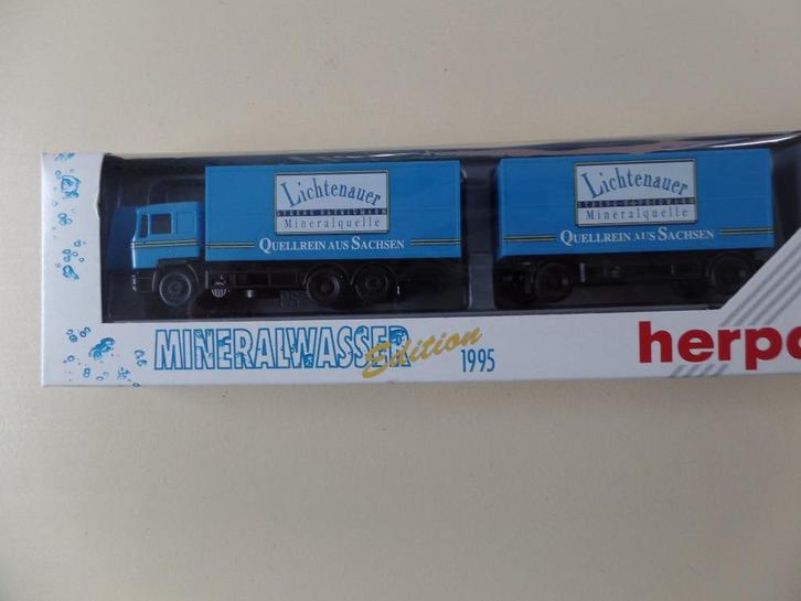MAN vrachtwagen / aanhanger Lichtenauer  Herpa, Hobby en Vrije tijd, Modelauto's | 1:87, Nieuw, Bus of Vrachtwagen, Herpa, Verzenden