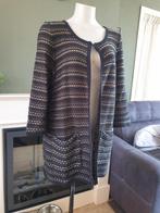 Dame Blanche super mooie zwart bruin vest cardigan L 42 44, Kleding | Dames, Truien en Vesten, Verzenden, Maat 42/44 (L), Zo goed als nieuw