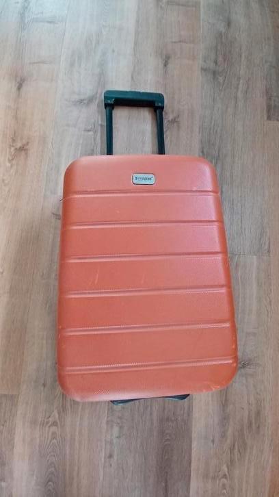 Leuke Princess koffer. Binnenkant met LUMC voering., Sieraden, Tassen en Uiterlijk, Koffers, Gebruikt, Hard kunststof, Minder dan 50 cm