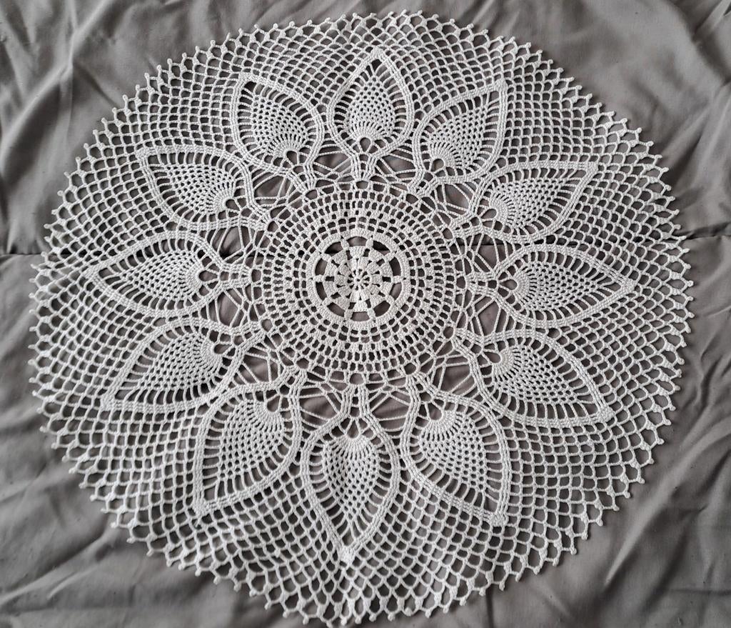 Gehaakt kleedje gebroken wit - 45 cm, Ophalen of Verzenden