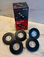 Inbouwspots zwart 9x, Kunststof, Ophalen of Verzenden, Zo goed als nieuw, Inbouw