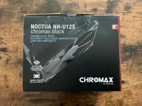 Noctua NH-U12S chromax.black, Computers en Software, Computerkoelers, Zo goed als nieuw, Luchtkoeling, Ophalen of Verzenden