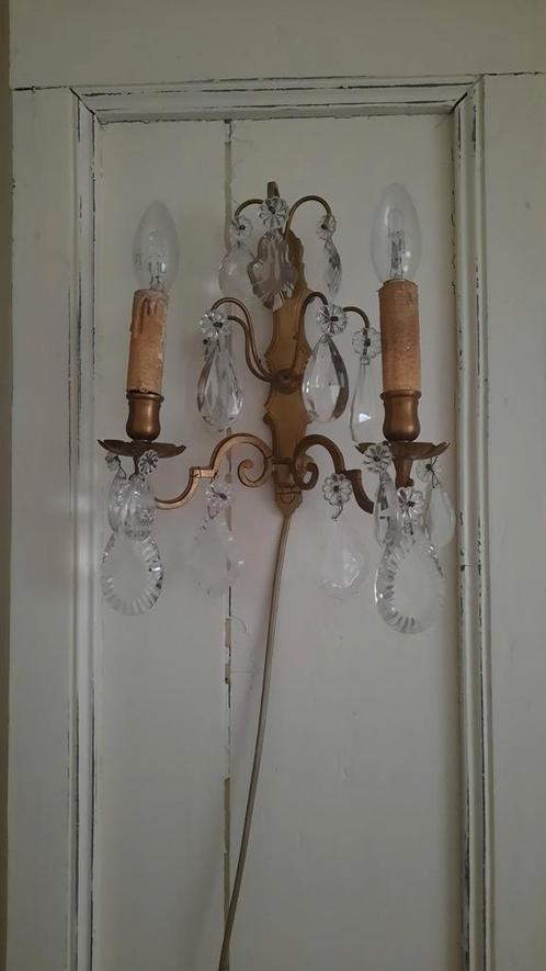 Set van 2 wandlampjes met pegels 24A (nuzzelspul), Huis en Inrichting, Lampen | Wandlampen, Gebruikt, Ophalen of Verzenden