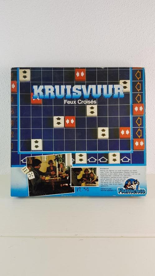 Kruisvuur bordspel, vintage Flamenco. 6A8, Hobby en Vrije tijd, Gezelschapsspellen | Bordspellen, Gebruikt, Ophalen of Verzenden