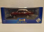 DKW Junior sedan bordeaux rood Revell metal 1:18 KRD, Hobby en Vrije tijd, Ophalen of Verzenden, Zo goed als nieuw, Auto, Revell