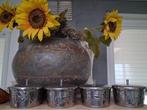oma's  vintage alessi botervloot / bakje met deksel / 4 st., Ophalen of Verzenden, Gebruikt