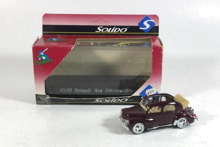Solido 1:43 Renault 4cv Decouvrable Cabriolet 1950 NIEUW, Hobby en Vrije tijd, Modelauto's | 1:43, Nieuw, Auto, Solido, Ophalen of Verzenden