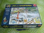 Jan van Haasteren - Bijna klaar - 1000 stukjes 2x gelegd, Ophalen of Verzenden, 500 t/m 1500 stukjes, Zo goed als nieuw, Legpuzzel