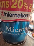 International Micron Antifouling - Zwart, Watersport en Boten, Ophalen of Verzenden, Zo goed als nieuw, Verven