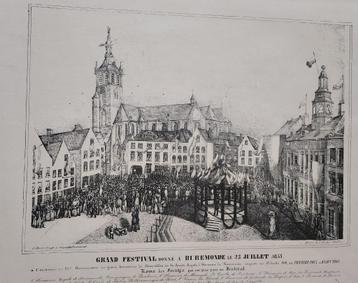 Lithografie Jospeh Lücker (1833) beschikbaar voor biedingen