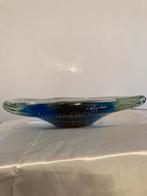 Glazen Schaal Spijkerglas Bellenpatroon, Gebruikt, Schaal, Ophalen of Verzenden, Glas