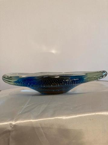 Glazen Schaal Spijkerglas Bellenpatroon beschikbaar voor biedingen
