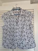 Revolution bloes blouse zwart wit broderie 42/44 kort zomer, Ophalen of Verzenden, Zo goed als nieuw, Maat 42/44 (L), Wit