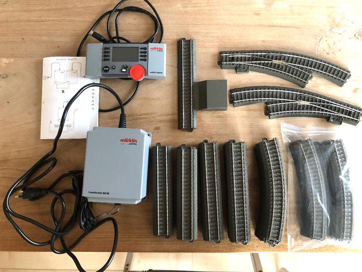 Startset Marklin H0 C rails, mobile station, trafo 60VA, Hobby en Vrije tijd, Modeltreinen | H0, Zo goed als nieuw, Overige typen