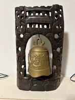 Tempel bel mahonie hout, Antiek en Kunst, Ophalen