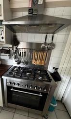 Bosch solitair 5-pits gasfornuis (+ afzuigkap & achterplaat), Witgoed en Apparatuur, Fornuizen, Ophalen, Gebruikt, 60 cm of meer
