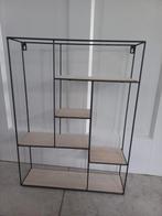 Xenos industrieel wandrek zwart met houten plankjes, Minder dan 50 cm, Ophalen of Verzenden, Zo goed als nieuw, Minder dan 100 cm