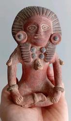 Antiek Terracotta Oud Beeldje Mexico Maya Azteken Inca Kunst, Ophalen of Verzenden