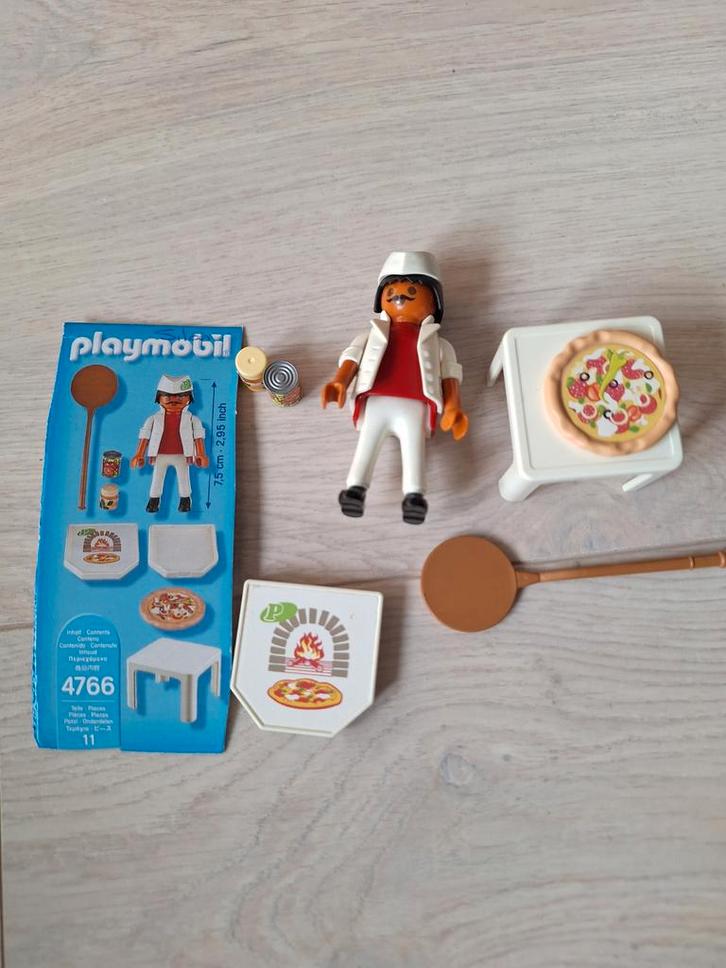Playmobil 4766 - Pizzeria Kok met Accessoires, Kinderen en Baby's, Speelgoed | Playmobil, Zo goed als nieuw, Complete set, Ophalen of Verzenden
