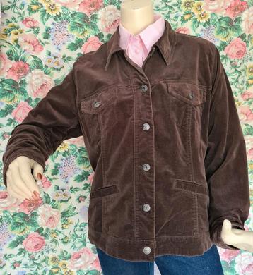 "JENSEN" Corduroy jack, bruin. Mt.48. Als nieuw! beschikbaar voor biedingen