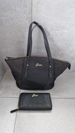Guess Tas & Portefeuille Set - Zwart, Ophalen of Verzenden, Gebruikt, Zwart, Handtas