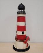 Vuurtoren spaarpot van metaal decoratie miniatuur model deco, Info@deconoord.nl, Nieuw, Ophalen of Verzenden, Monetpassage 19 Emmen