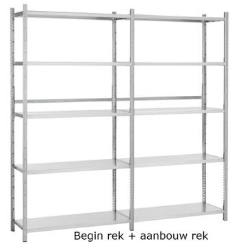 aanbouw rek gegalvaniseerde stelling 60x100