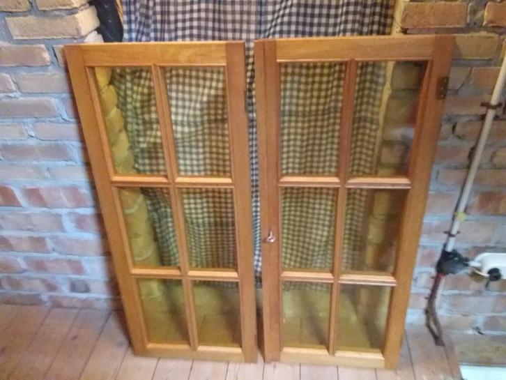 Eiken ramen binnen kozijnen, Huis en Inrichting, Woonaccessoires | Kamerschermen, Zo goed als nieuw, Ophalen