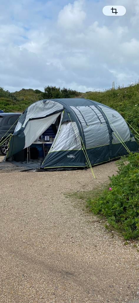 Opblaasbare tunnel  tent easy air, Caravans en Kamperen, Tenten, tot en met 4, Zo goed als nieuw, Ophalen