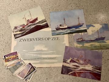 Ruim 80 losse plaatjes Zwervers op Zee plaatjes album beschikbaar voor biedingen