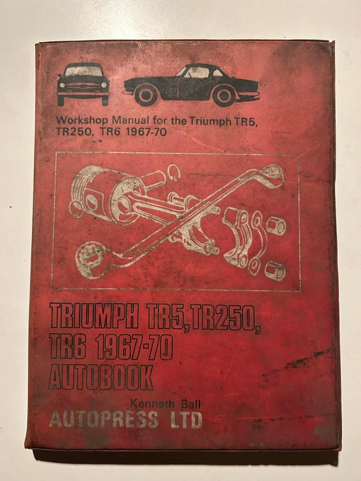 Triumph TR5, TR250, TR6 Handleiding 1967-1970, Auto diversen, Handleidingen en Instructieboekjes, Ophalen of Verzenden