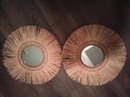 Ibiza spiegels, Huis en Inrichting, Woonaccessoires | Spiegels, Ophalen, Minder dan 50 cm, Rond, Zo goed als nieuw