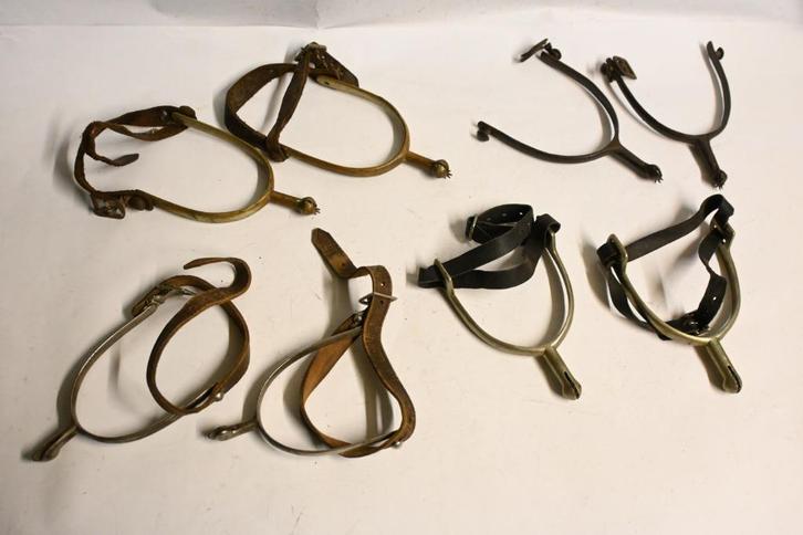 4 paar sporen cavalerie oude paardensporen leger rij laarzen, Verzamelen, Militaria | Algemeen, Landmacht, Overige typen, Duitsland