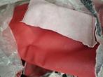 Stukken rood leer gratis, Ophalen of Verzenden, Gebruikt, Materiaal