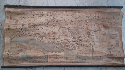 Nederlands Indie zendingskaart, Antiek en Kunst, Antiek | Schoolplaten, Ophalen