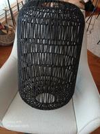 Zwarte lampenkap van touw, Ophalen of Verzenden, Nieuw, Rond