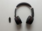 Jabra Evolve 75 (met nieuwe oorkussens), Computers en Software, Headsets, Gebruikt, Jabra Evolve, On-ear, Ophalen of Verzenden