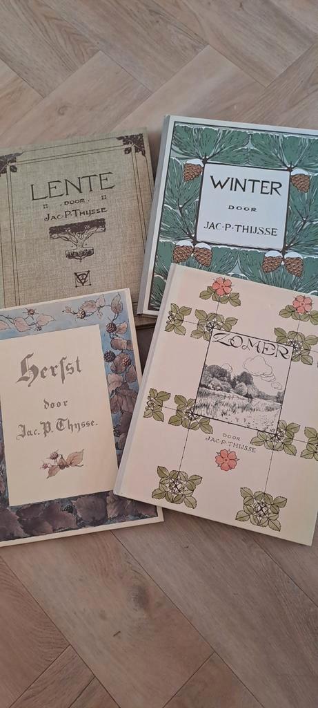 Jac. P. Thijsse - De 4 Jaargetijden (Complete Set), Antiek en Kunst, Antiek | Boeken en Bijbels, Ophalen of Verzenden