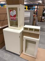 Piet Zwart Kasten - Ivoor Wit - Complete Set, Ophalen, Gebruikt, 100 tot 150 cm, Glas