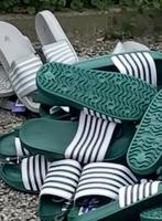 Groen met witte badslippers Impuls Fashion maat37 t/m 41, Slippers, Overige kleuren, Impuls Fashion, Nieuw