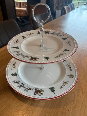 Wedgwood Windsor Christmas Etagère | 2 laags | top staat beschikbaar voor biedingen