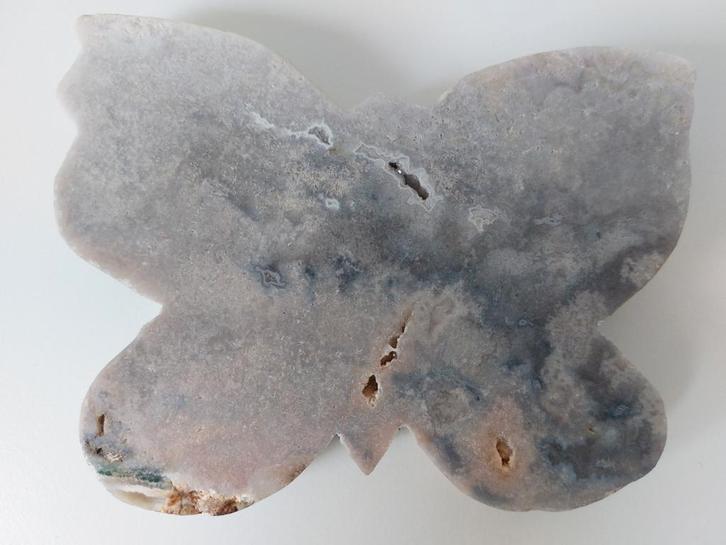 Prachtige vlinder van roze calcedoon/ roze amethist, Sieraden, Tassen en Uiterlijk, Edelstenen, Nieuw, Ophalen of Verzenden