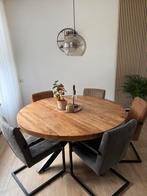 Nog een zeer mooie ronde Eettafel 150 rond, Huis en Inrichting, Tafels | Eettafels, Ophalen, 100 tot 150 cm, 150 tot 200 cm, Zo goed als nieuw