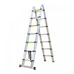 Telescopische ladder 4,4 m, Doe-het-zelf en Verbouw, Ladders en Trappen, Ophalen, Nieuw, Ladder, Opvouwbaar of Inschuifbaar