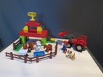 duplo lego boerderij met dieren en tractor, koe, geit, paard, Ophalen of Verzenden, Zo goed als nieuw, Complete set, Duplo