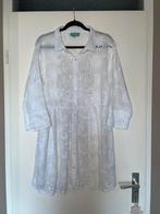 antica sartoria witte broderie boho ibiza tuniek dress mt XL, Antica sartoria, Wit, Maat 46/48 (XL) of groter, Ophalen of Verzenden