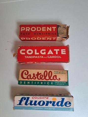 4x oude tandpasta. Procent  Castella, Colgate beschikbaar voor biedingen