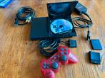 Ps2 Slim zwart met Controller, met eventueel veel games, Spelcomputers en Games, Ophalen of Verzenden, Zo goed als nieuw, Zwart